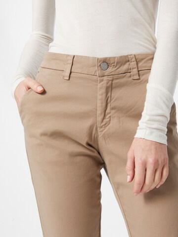 SELECTED FEMME Tapered Trousers 'Mіley' in Brown