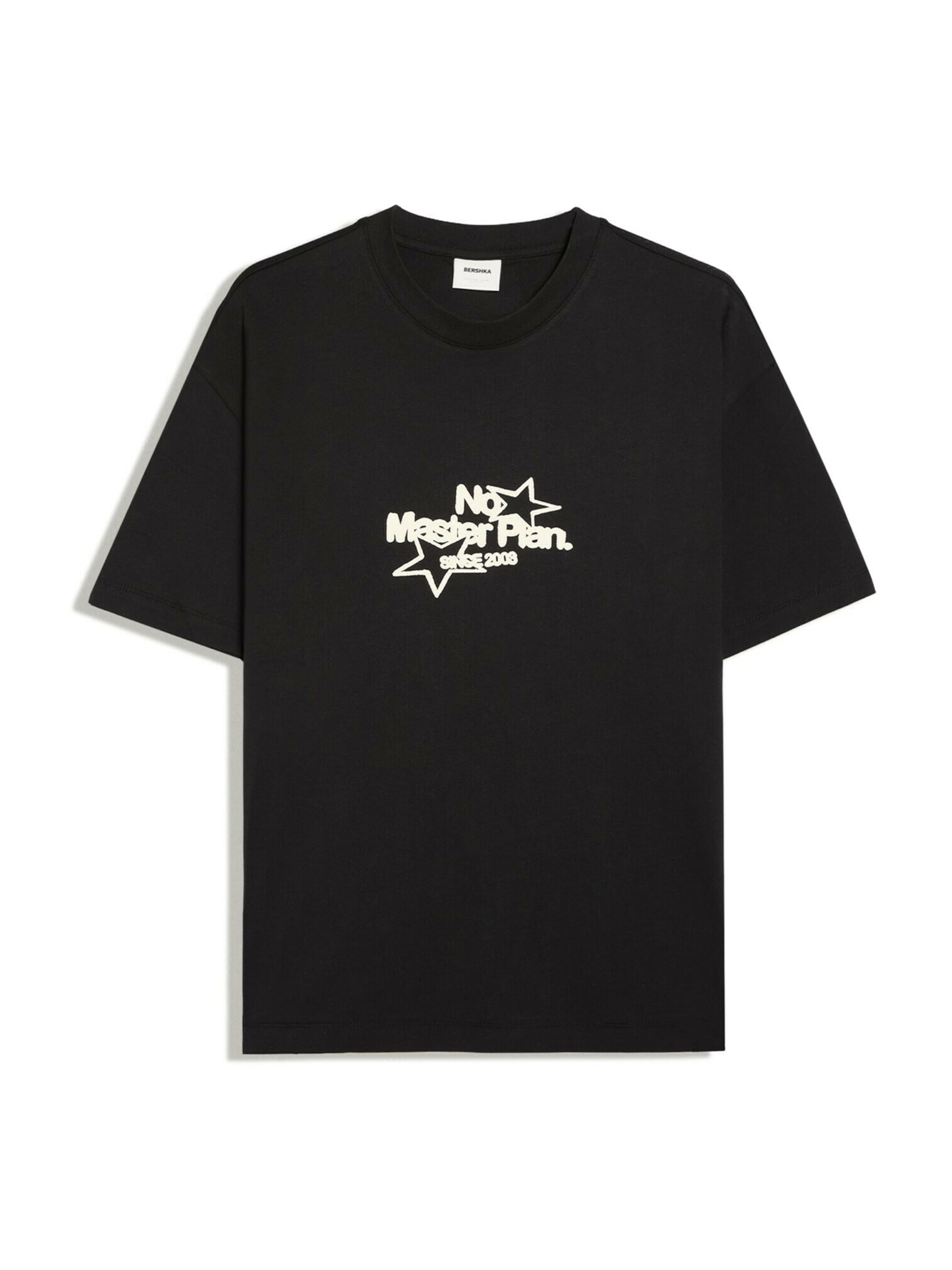 Maglietta in XS Bershka di colore nero / bianco, Visualizzazione prodotti