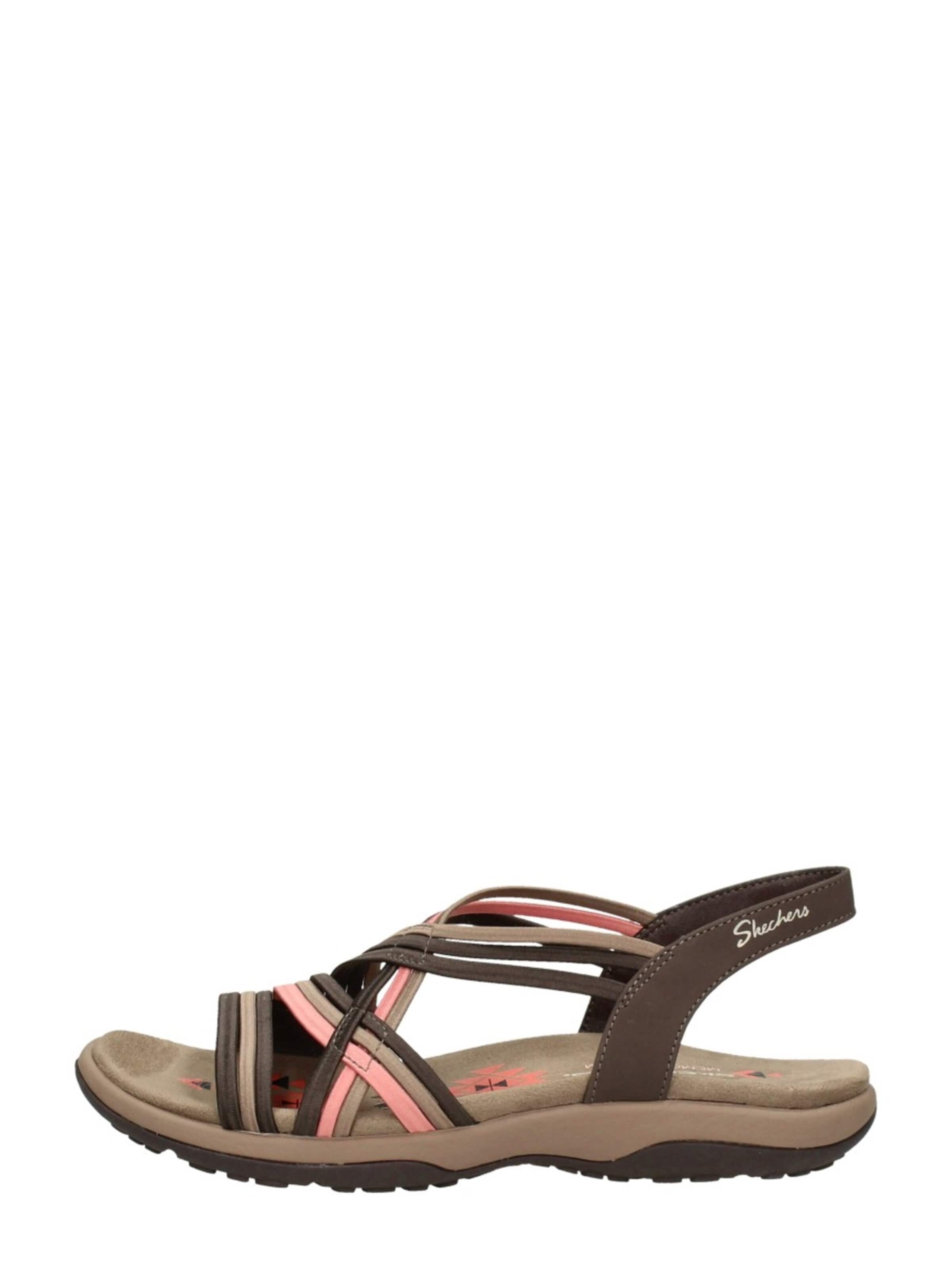 SKECHERS Sandaal 'Reggae Slim - Simply Stretch' in Bruin: voorkant