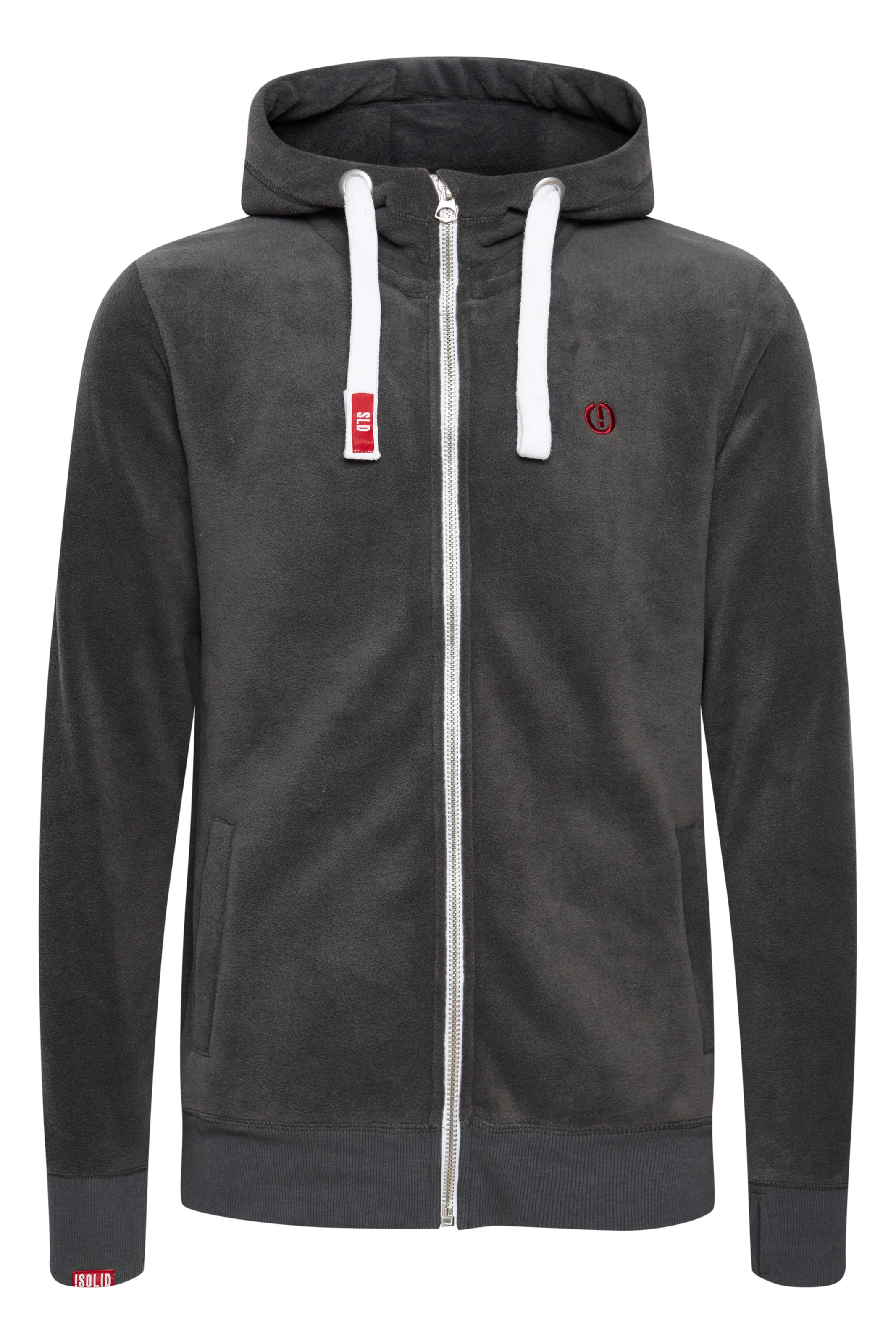 Giacca di pile di !Solid in grigio: frontale