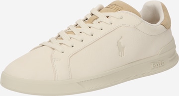 Baskets basses Polo Ralph Lauren en beige : devant