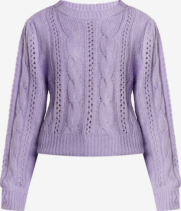 Pull-over MYMO en violet : devant