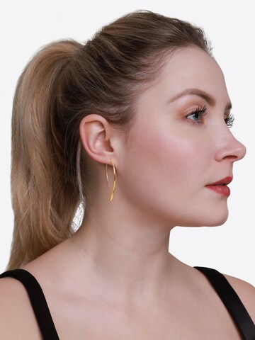 Boucles d'oreilles 'Kathrin' Heideman en or : devant