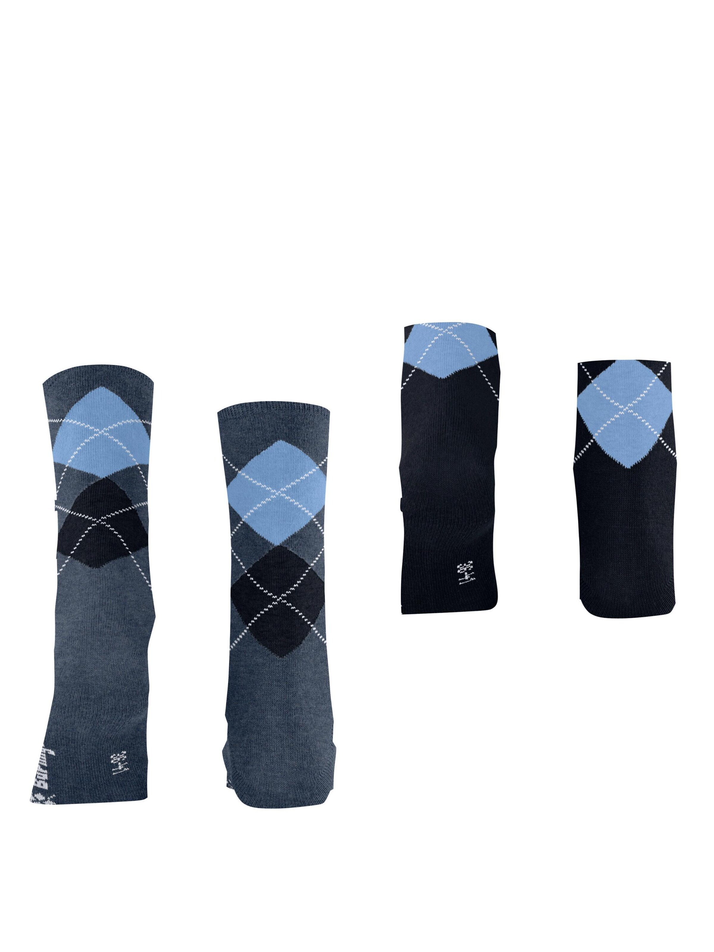 BURLINGTON Socks 'Everyday Argyle' in Blue