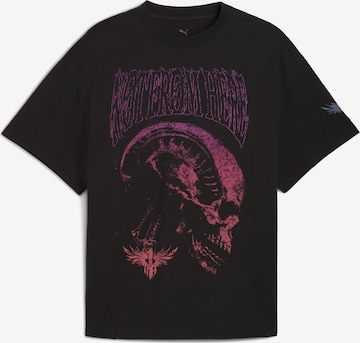 T-Shirt fonctionnel 'LaMelo' PUMA en noir : devant