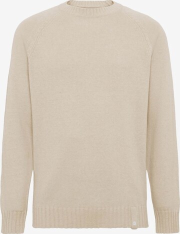 Pull-over Boggi Milano en beige : devant