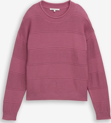 TOM TAILOR DENIM Sweater in Pink: front