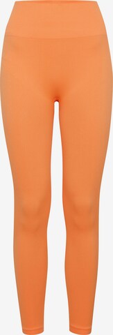 Skinny Leggings 'SAHANA' di The Jogg Concept in arancione: frontale