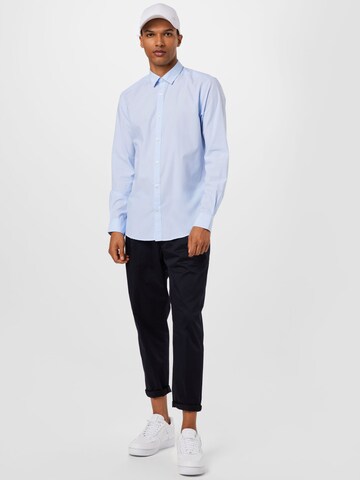 Only & Sons Slim fit Button Up Shirt 'Sane' in Blue