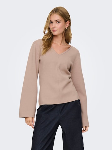 Pull-over 'ONLVIOLA' ONLY en beige : devant