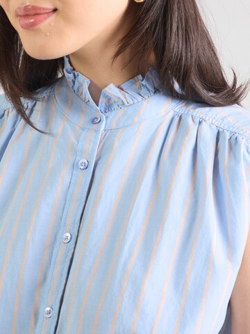 Chemisier Emily Van Den Bergh en bleu