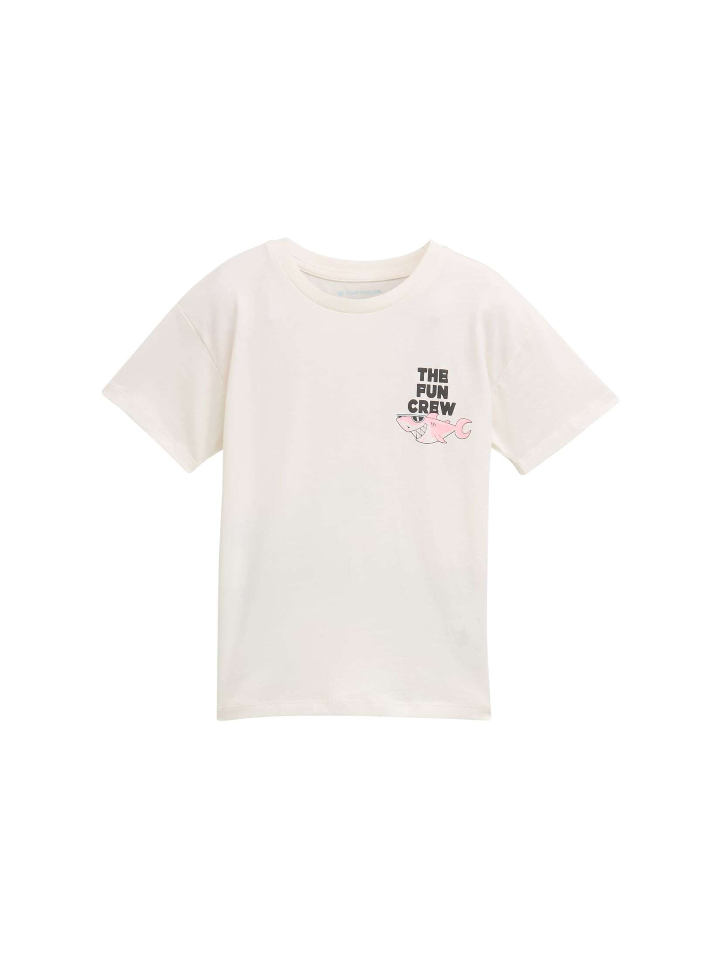 TOM TAILOR Shirt in Wit: voorkant