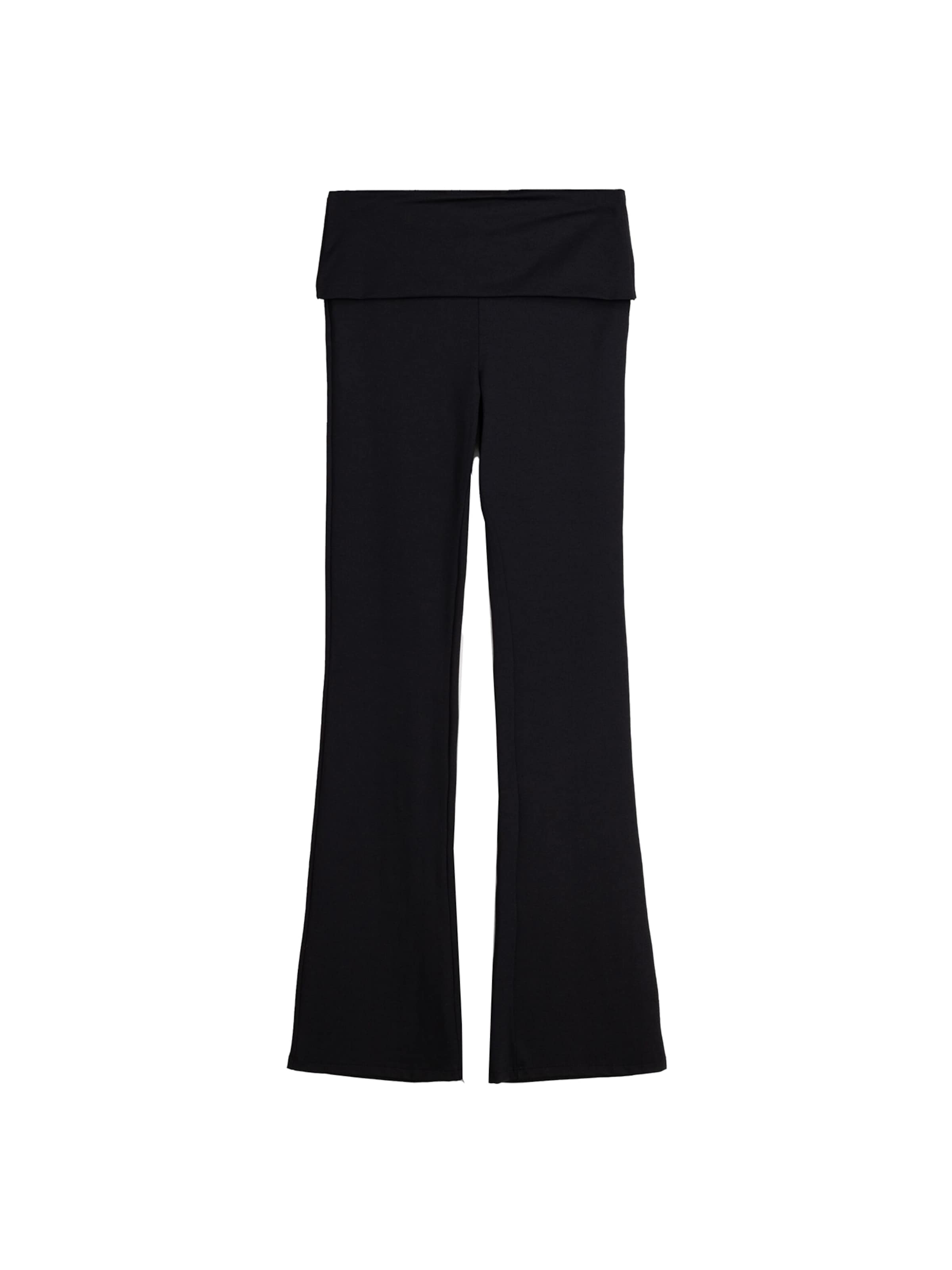 Pantalon evasé noir bershka hotsell