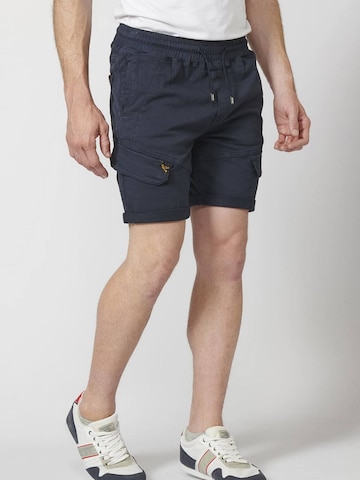 KOROSHI Regular Cargojeans i blå