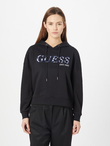 GUESS Sweatshirt in Black: front