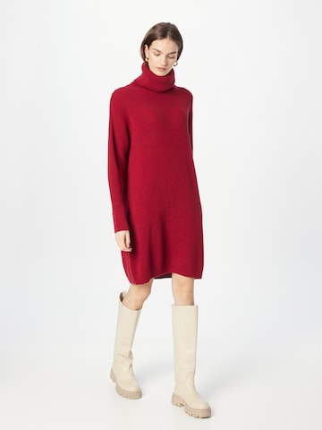 UNITED COLORS OF BENETTON Knitted dress in Red: front