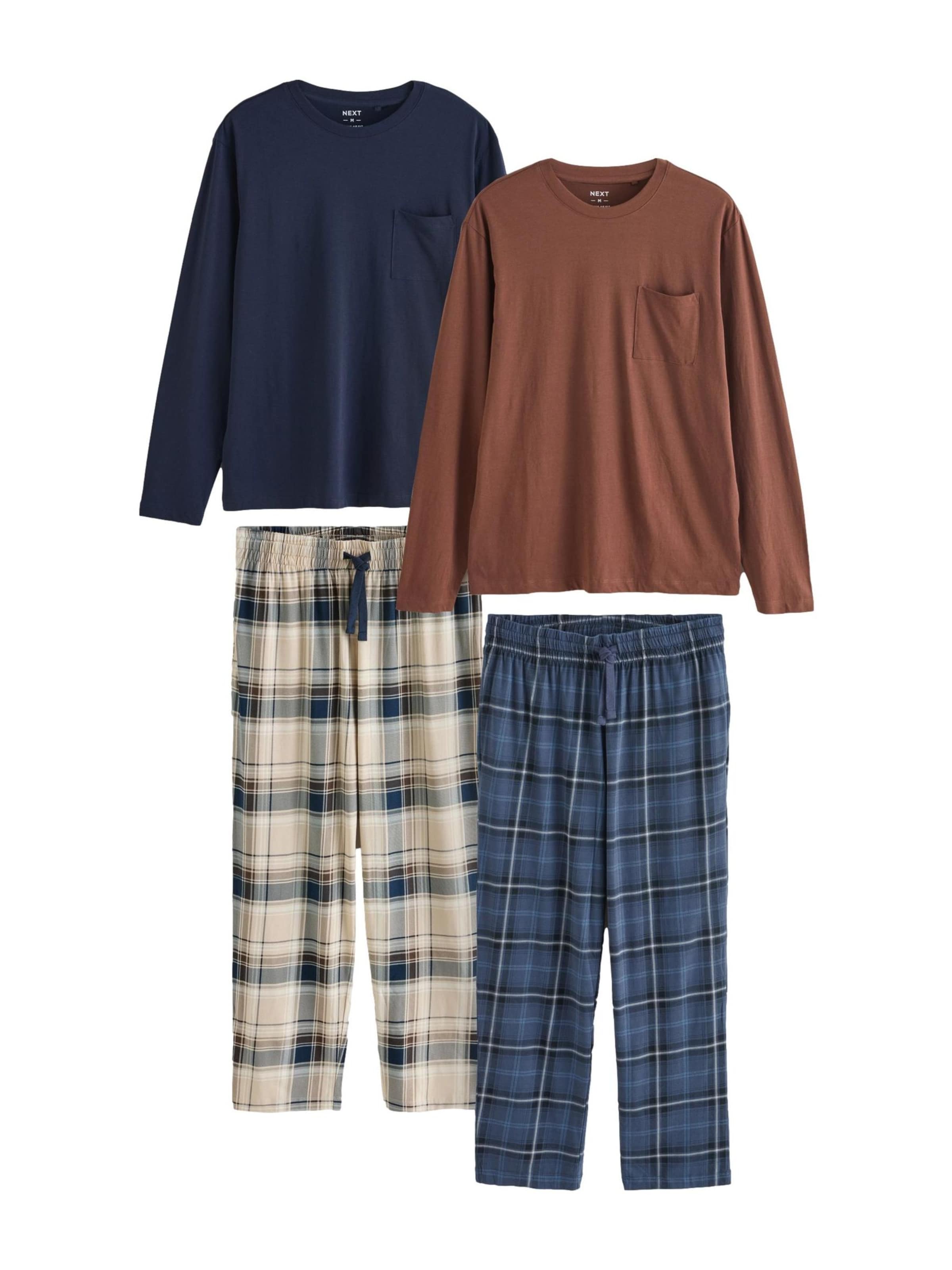 Pigiama lungo di Next in blu: frontale