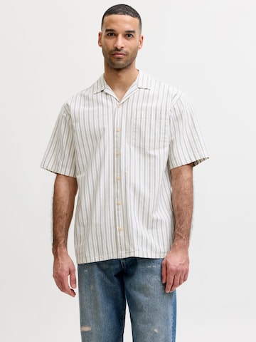 R.D.D. ROYAL DENIM DIVISION - Ajuste confortable Camisa 'Popelin' en blanco: frente