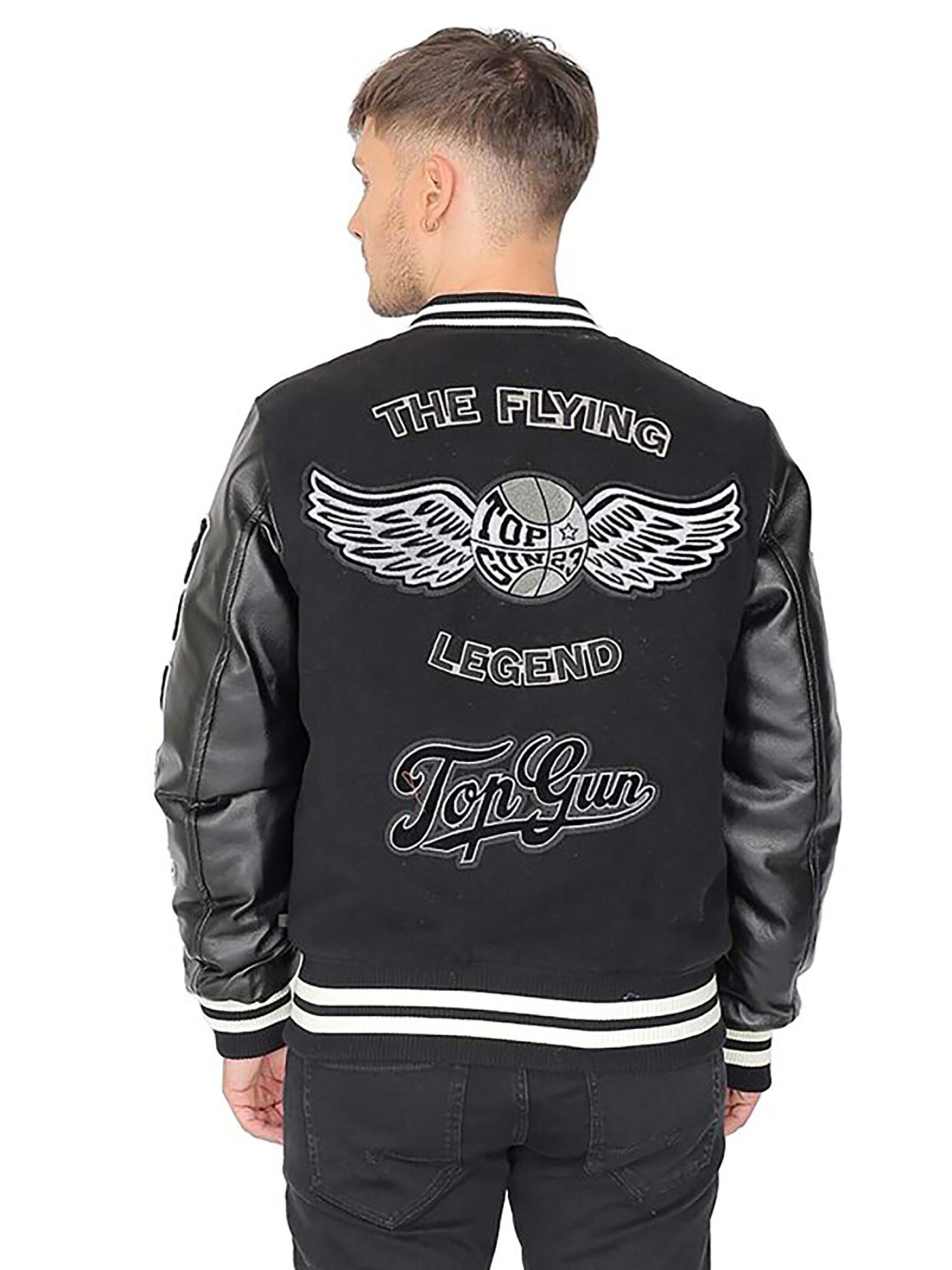 TOP GUN Winter Jacket 'TGJ2337' in Black