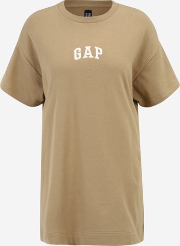 Gap Petite Jurk in Beige: voorkant