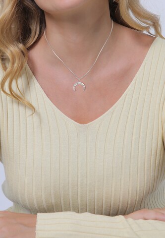 ELLI Necklace 'Halbmond' in Silver: front