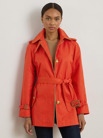 Lauren Ralph Lauren - Abrigo de entretiempo en naranja: frente