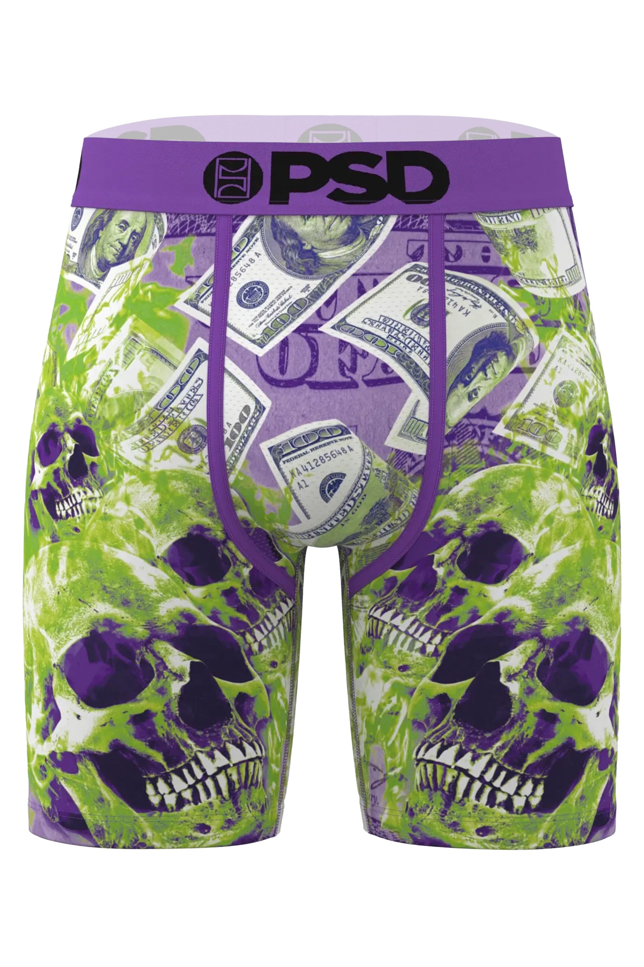 PSD Boxershorts 'Dead Money' in Lila: Vorderseite