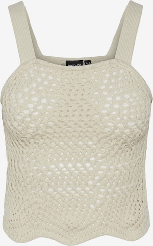 PIECES Neuletoppi 'PCAia' värissä beige: etupuoli