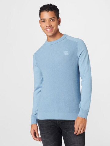 BOSS Sweater 'Kesom' in Blue: front