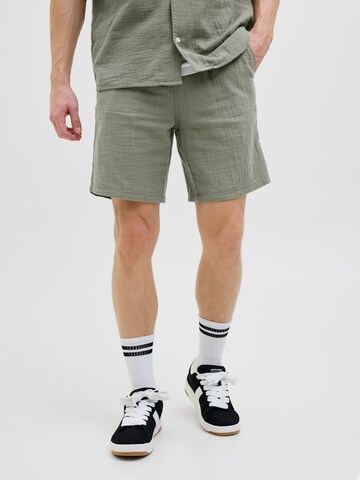 JACK & JONES Normální Kalhoty 'AIDEN PATRAS' – zelená: přední strana