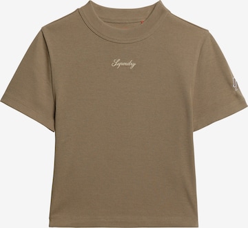 T-shirt Superdry en marron : devant