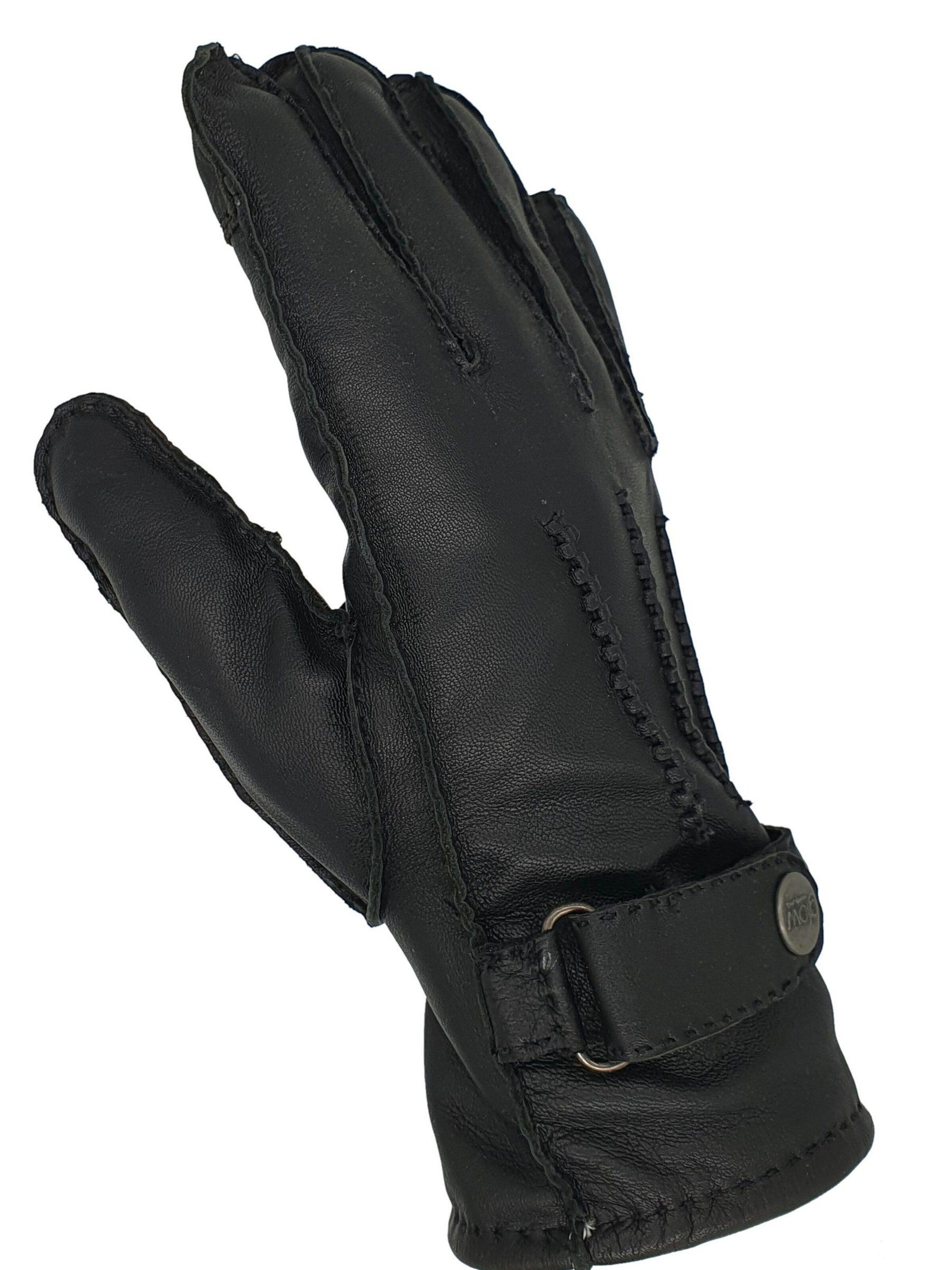 Glow Hamburg Full Finger Gloves 'FW01-01XX-1' in Black