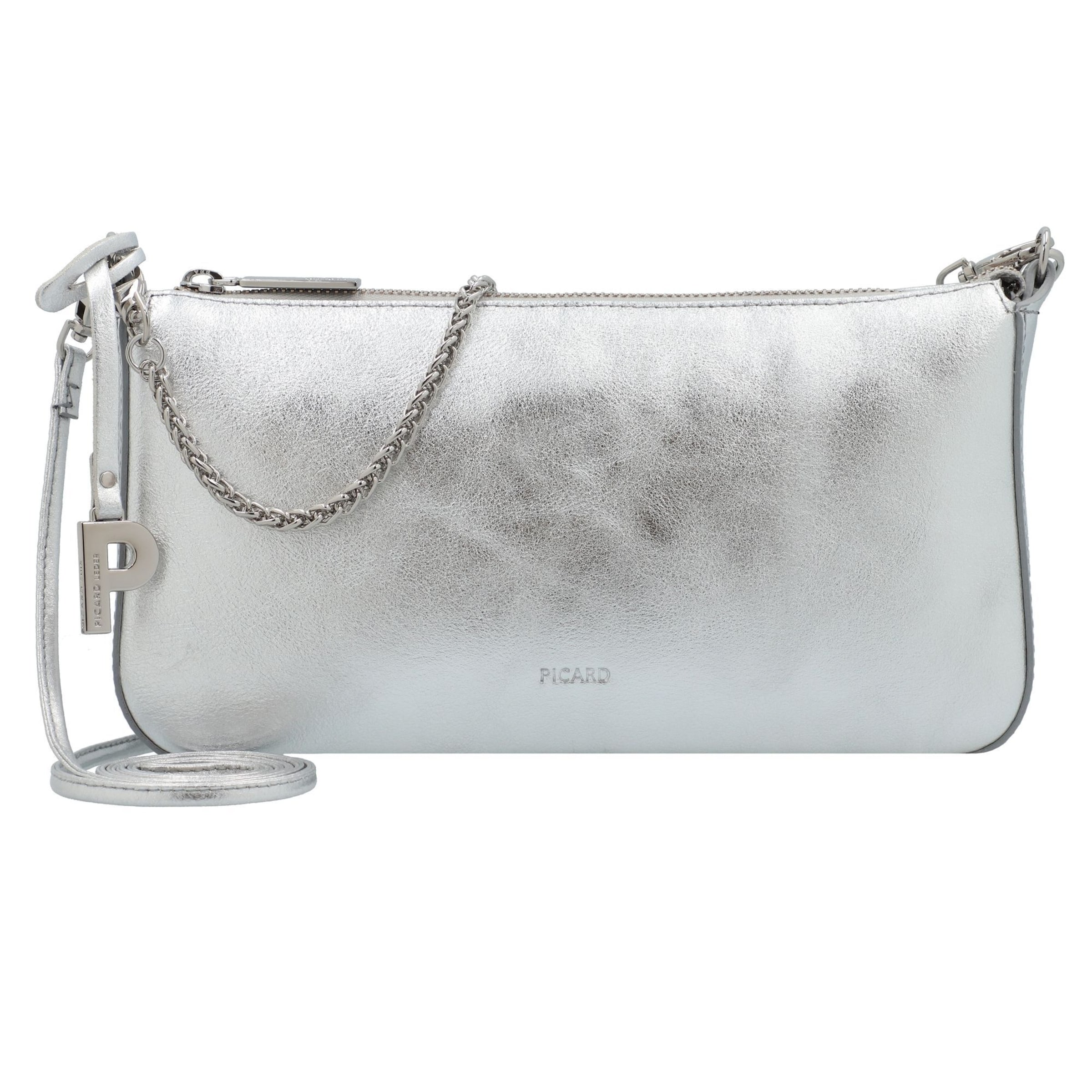 Sac bandoulière 'Auguri' Picard en argent : devant