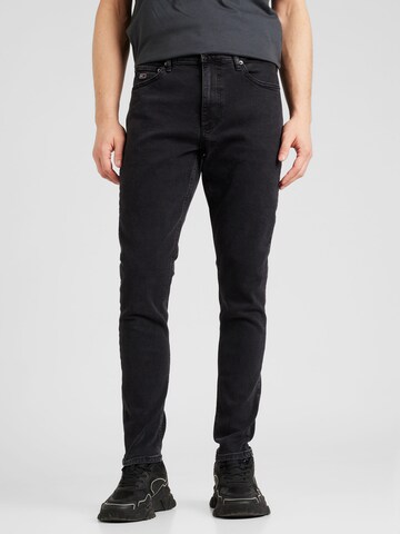 Tommy Jeans Regular Jeans 'SCANTON Y SLIM' i svart: framsida