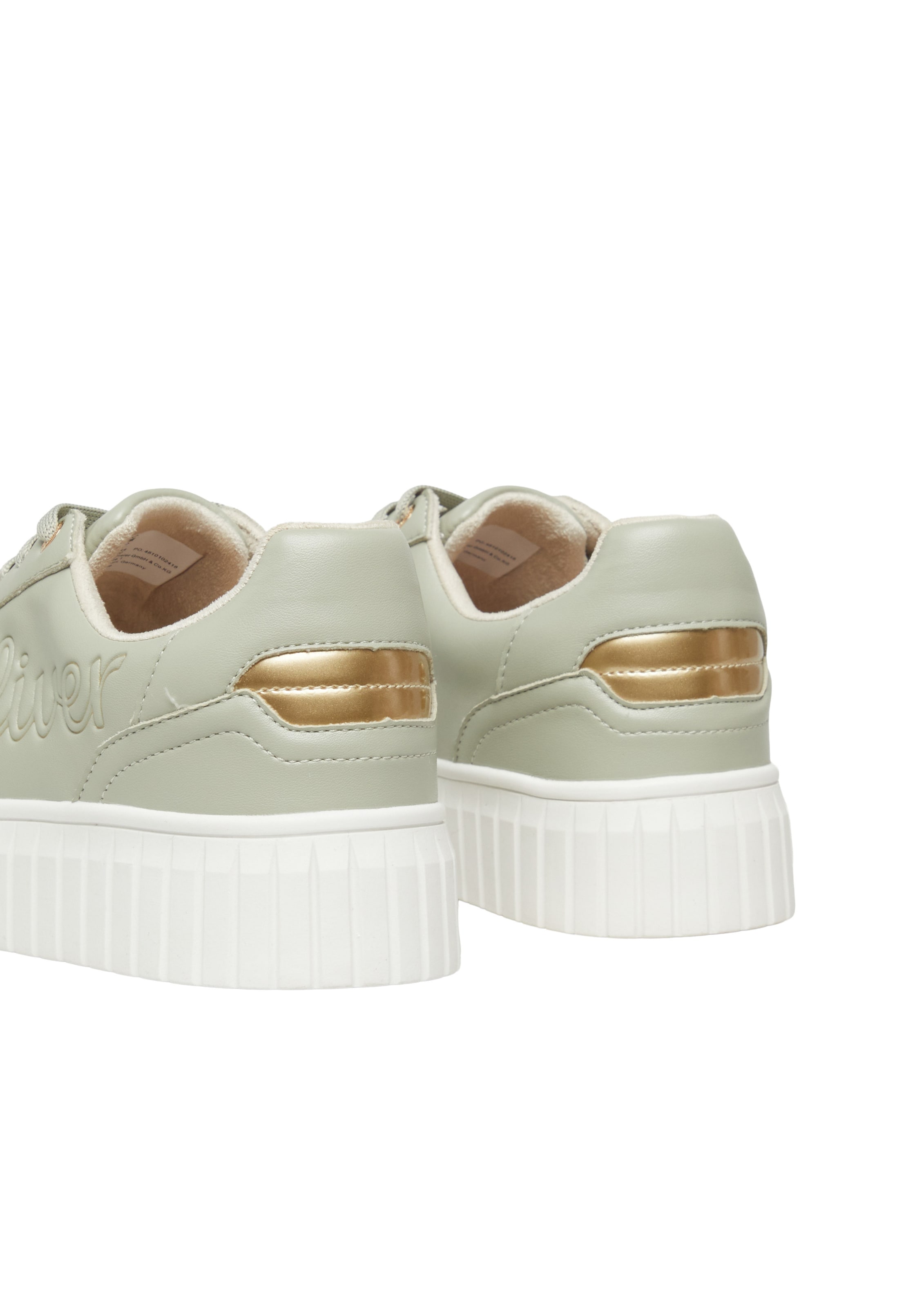 s.Oliver Platform trainers in Green