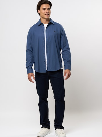U.S. POLO ASSN. Regular fit Overhemd 'Ragn' in Blauw