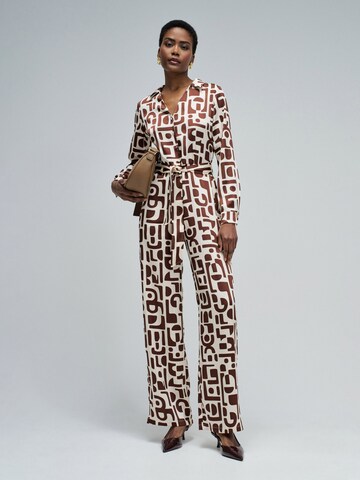 Salsa Jeans Jumpsuit in Beige: voorkant