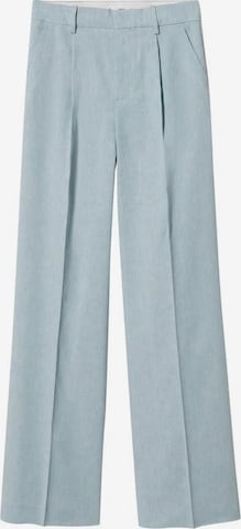 Loosefit Pantalon à plis 'Tomy' MANGO en bleu : devant