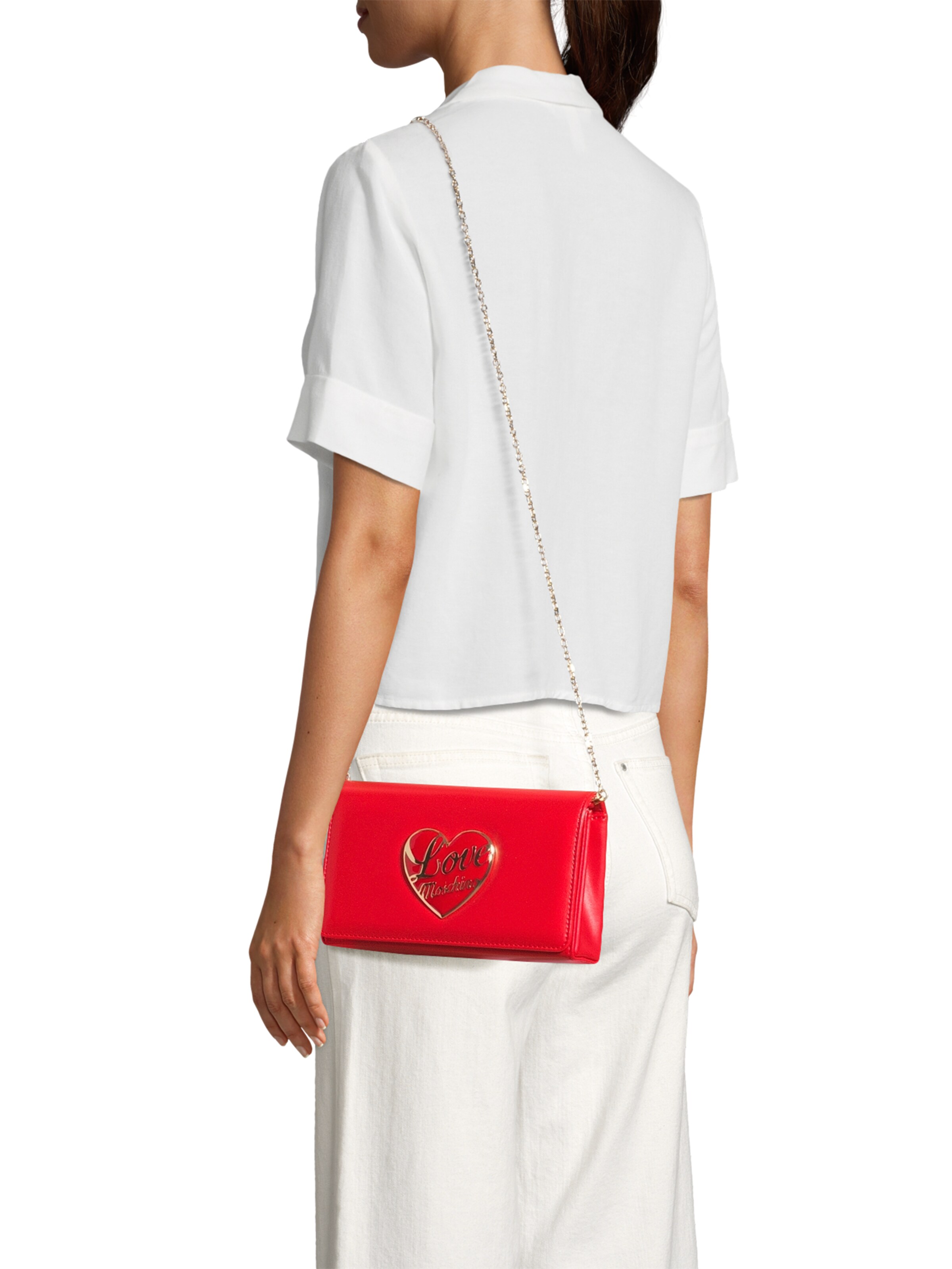 Love Moschino Taška cez rameno - Červená: predná strana