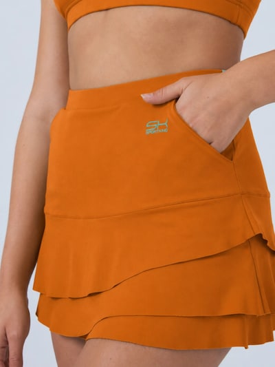 SPORTKIND Sports skirt 'Tulip Skirt / Skort' in 34 in Cognac, Item view