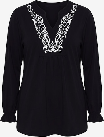 MIAMODA Shirt in Black: front