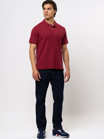 U.S. POLO ASSN. Regular Fit Skjorte 'UMALFRED' i rød