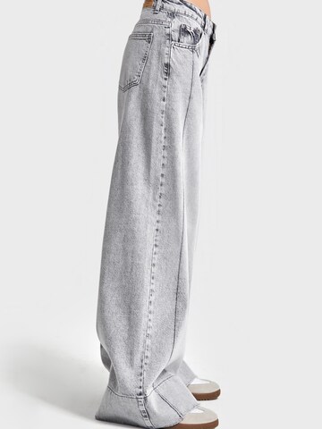 IT'S BASIC Wide leg Jeans in Grijs