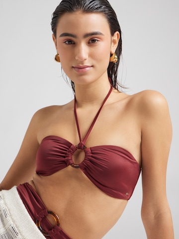 Tommy Hilfiger Underwear Bandeau Bikinitop in Rot: Vorderseite
