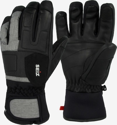 Seiz Handschuhe in grau / schwarz, Produktansicht