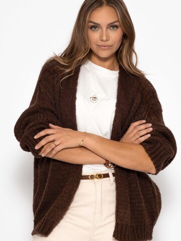 SASSYCLASSY Oversizestrickjacke‌‌‌‌‌‌ in Braun