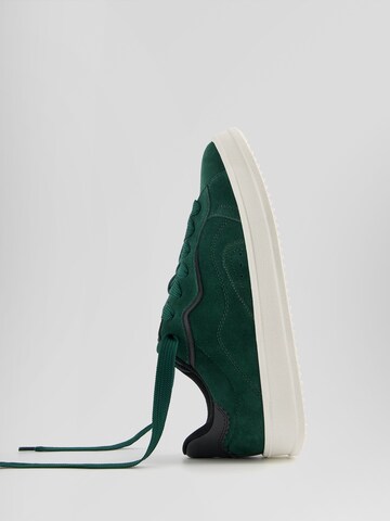 Baskets basses Bershka en vert