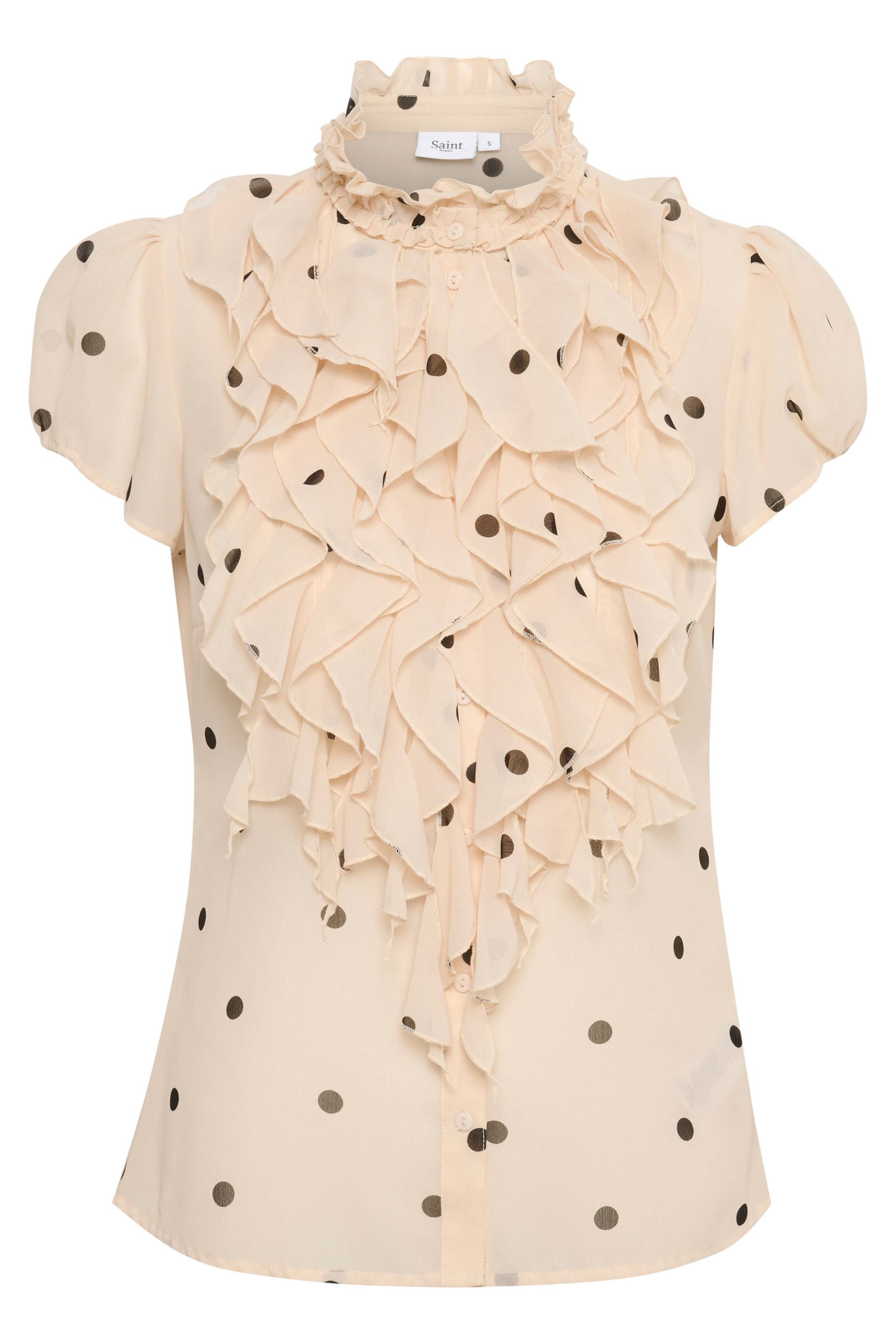 SAINT TROPEZ Bluse i beige: forside