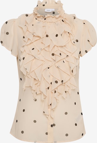 Camicia da donna di SAINT TROPEZ in beige: frontale