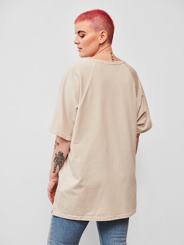 dayê rose Oversizeshirt 'Heather'‌‌‌‌‌‌‌‌‌‌ in Beige